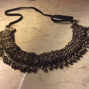 Antique Gold Floral Necklace
